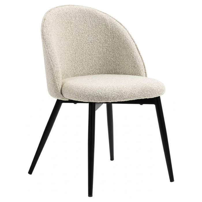 Hailey | Hotelstoel | Beige | Teddystof