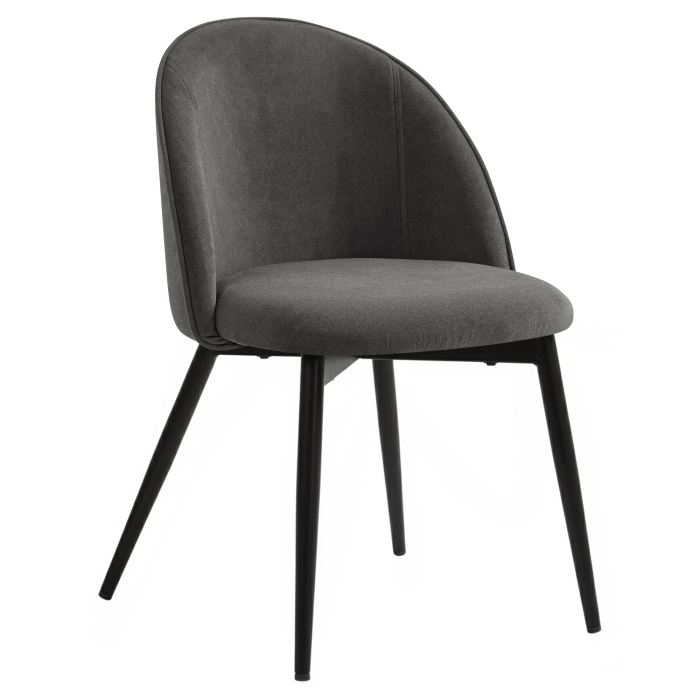 Hailey | Hotel Chair | Grey | Velvet