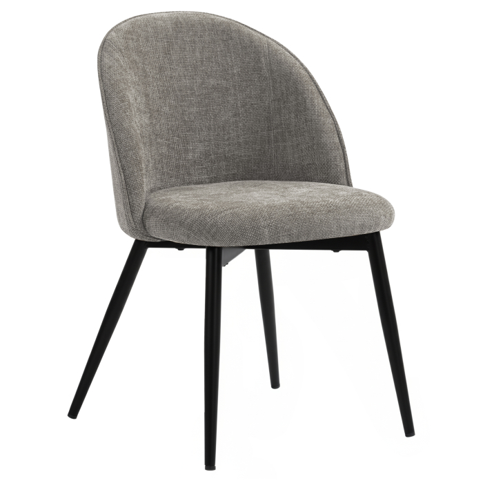 Hailey | Chaise d'hôtel | Grise | Tissu