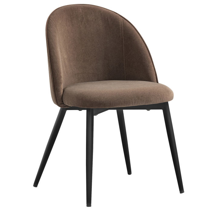 Hailey | Chaise d'hôtel | Marron | Velours