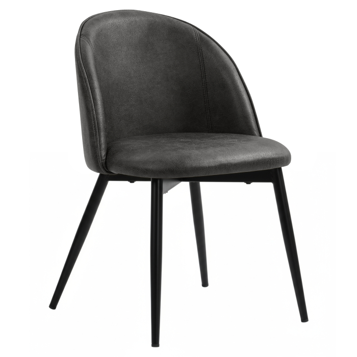 Hailey | Fauteuil d'hôtel | Noir | Cuir