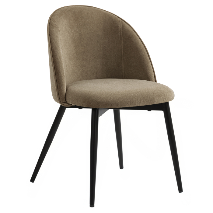 Hailey | Hotellstol | Taupe | Fløyel