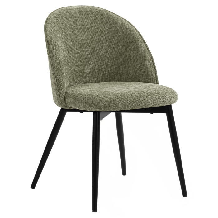 Hailey | Chaise d'hôtel | Verte | Tissu