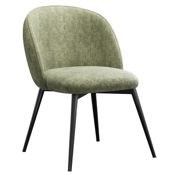 Hailey | Chaise d'Hôtel | Vert | Tissu/Textile