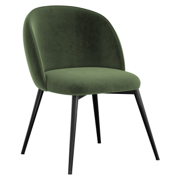 Hailey | Hotel Chair | Green | Velvet
