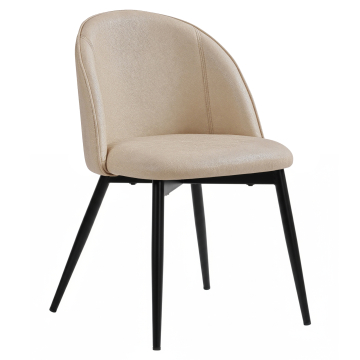 Hailey | Silla de hotel | Beige | Cuero