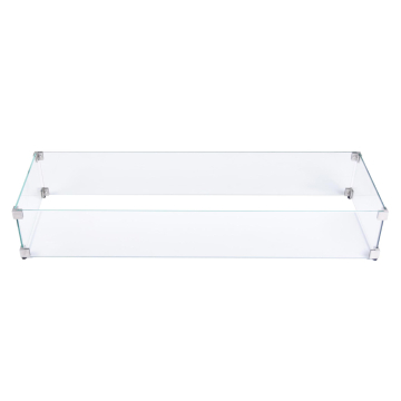 HAMPTON | Windschutz | B:T:H 112 x 35 x 18 cm | Glas