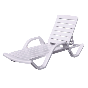 HAWAI | Liggestol | Plast | +arm | Hvid | Stabelbar
