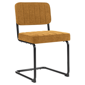 HAWAII | Bistro Stuhl | Stoff/ Textil | Honig Braun