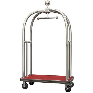 HILTON | Carrello per i bagagli dell'hotel | Cromo | max: 300 kg