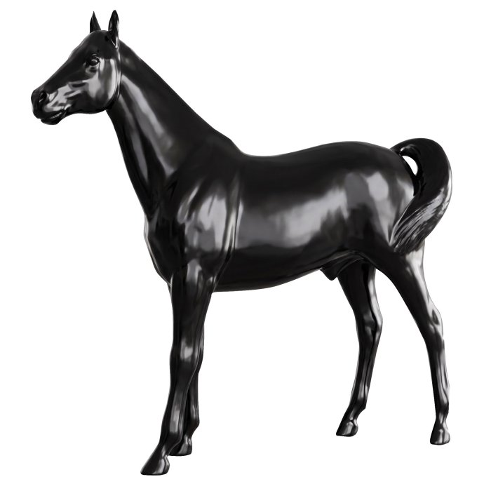 HORSE STANDING | Deco | 235 x 68 x 200 cm | Schwarz | Innenbereich