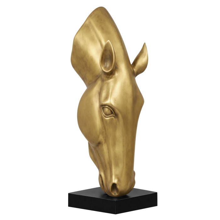 HORSE HEAD | Deko | H 162 cm | Gold