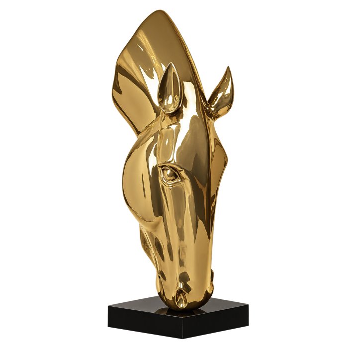 HORSE HEAD PREMIUM | Deko | H 162 cm | Gold