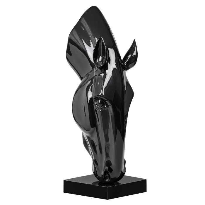 HORSE HEAD PREMIUM | Deko | H 162 cm | Schwarz