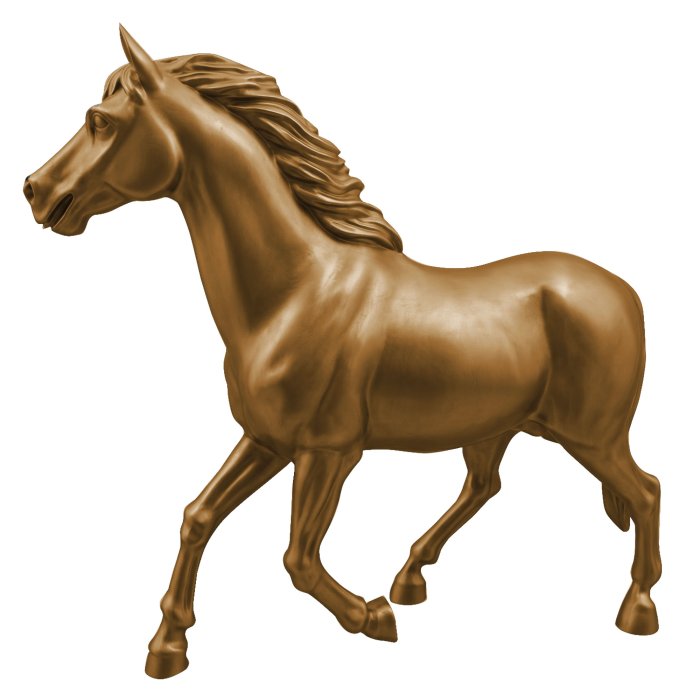 HORSE RUNNING XL | Deko | H 200 cm | Kupfer | Außenbereich