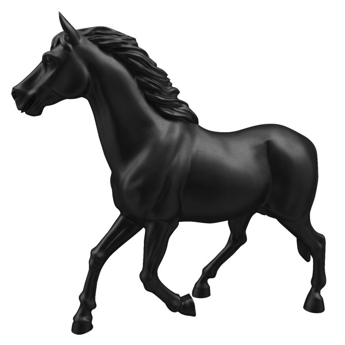 HORSE RUNNING XL | Deko | H 200 cm | Schwarz | Außenbereich