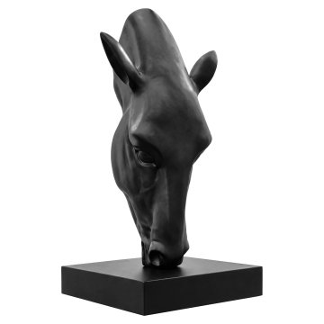 HORSE HEAD | Deko | H 65 cm | Schwarz