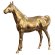 HORSE STANDING | Deco | 235 x 68 x 200 cm | Gold | Innenbereich