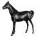 HORSE STANDING | Deco | 235 x 68 x 200 cm | Schwarz | Innenbereich