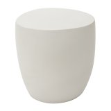 IKARIA | Design stolik boczny | S: G: W 48 x 48 x 50 cm | Beton | Biały