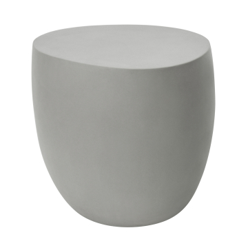 IKARIA | Table d'appoint design | L x H 48 x 50 cm | Béton | Gris
