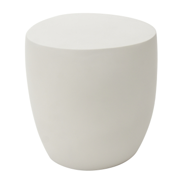IKARIA | Designer sidebord | B:D:H 48 x 48 x 50 cm | Beton | Hvid