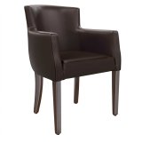 VIOLA | Bistrostuhl | Dunkelbraun | Leder