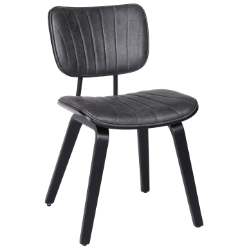 Valerie | Bistro Stol | Svart | Lær