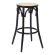 Louise | Sgabello da bar in legno massiccio | Legno | Rovere | Rattan