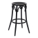 Louise | Bentwood Bar Stool | Wood | Black | Rattan