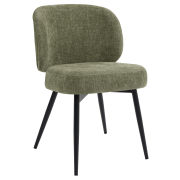 Ines | Chaise d'hôtel | Verte | Tissu