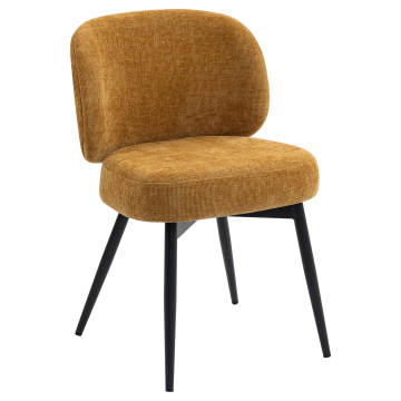 Ines | Hotelstoel | Honingbruin | Stof/Textiel