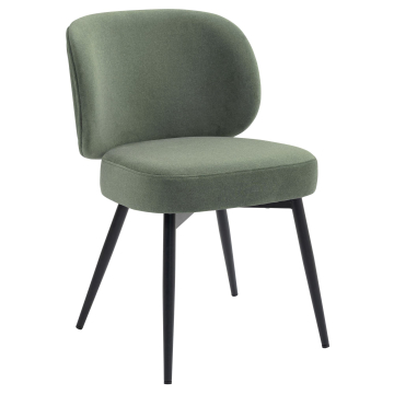 Ines | Hotel Chair | Green| Velvet