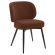 Ines | Hotel Chair | Red Bronze | Velvet