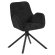 Irina | Hotellstol | Svart | Stoff/Tekstil | Svingbar base
