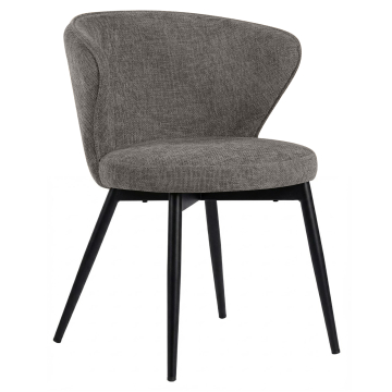 Isabella | Hotel Stuhl | Grau | Stoff/Textil