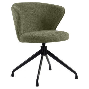 Isabella | Hotel Stuhl | Grün | Stoff/Textil | Drehfuß