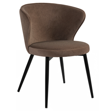 Isabella | Hotellstol | Brun | Fløyel