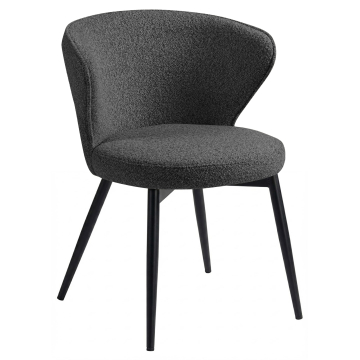 Isabella | Hotellstol | Mørkegrå | Teddystoff