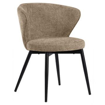 Isabella | Hotellstol | Taupe | Stoff/Tekstil