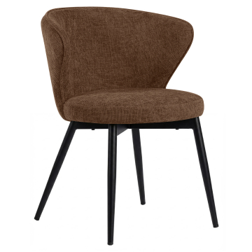 Isabella | Hotelstoel | Bruin | Stof/Textiel