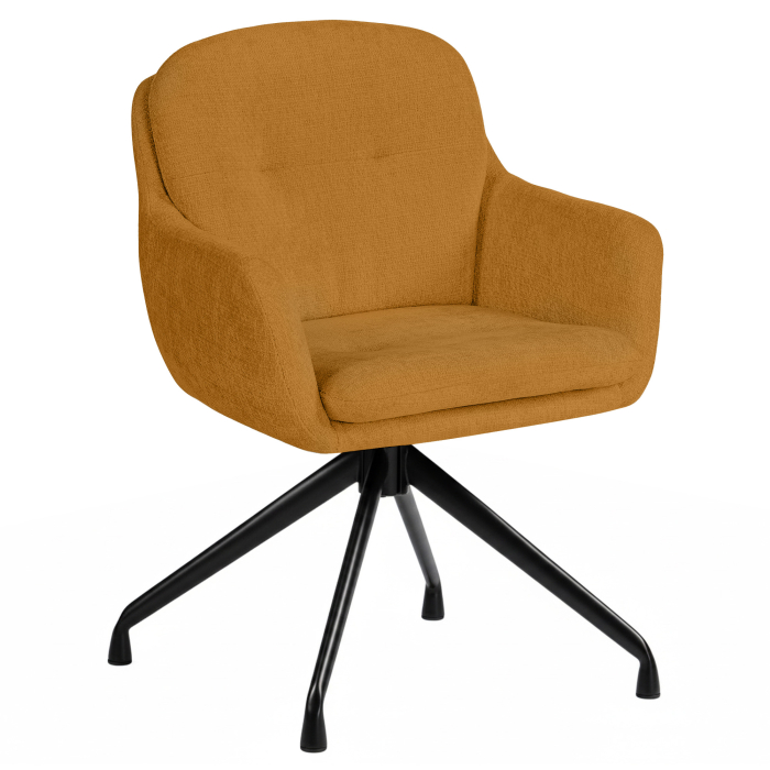 Ivana | Hotel Stuhl | Orange | Stoff/Textil | Drehfuß