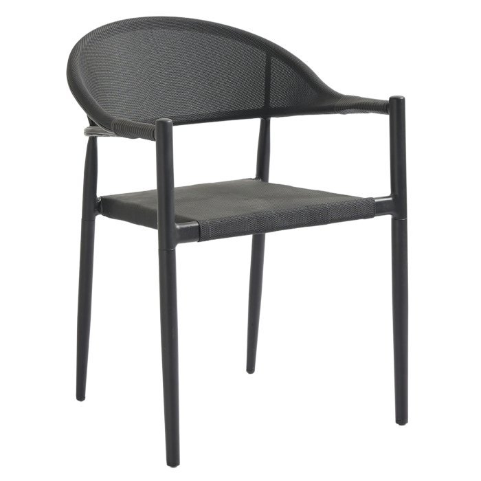 JASMIN | Bistro Terrace Chair | Black