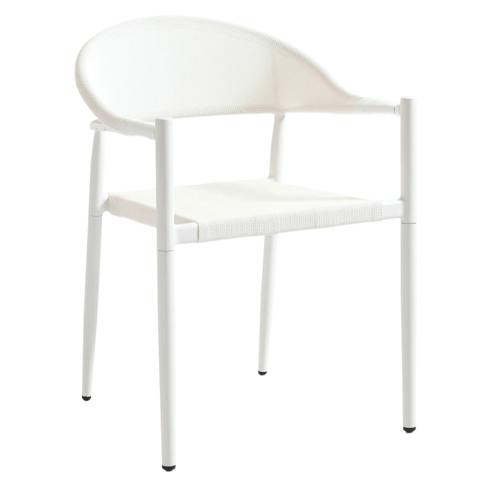 JASMIN | Chaise de terrasse Bistro | Blanc