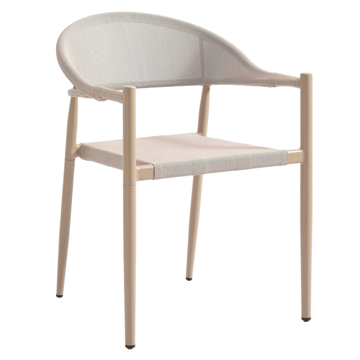 JASMIN | Bistro Terrassen Stol | Taupe