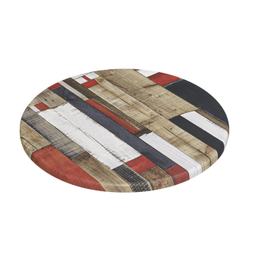 JAMAIKA | Bistro Außen Tischplatte | Ø 60 cm | Vintage Bunt | Rund