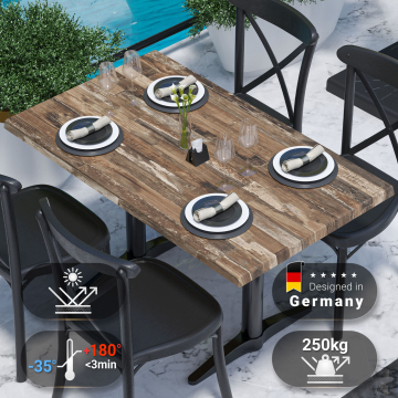 JAMAIKA | Bistro Außen Tischplatte | B:T 120 x 70 cm | Vintage Old | Rechteckig