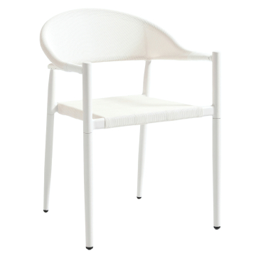 JASMIN | Bistro Terrace Chair | White