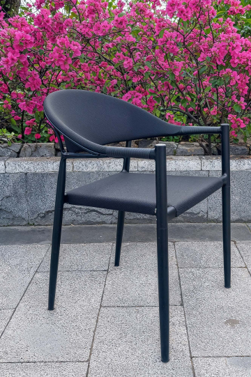 JASMIN | Bistro Terrace Chair | Black