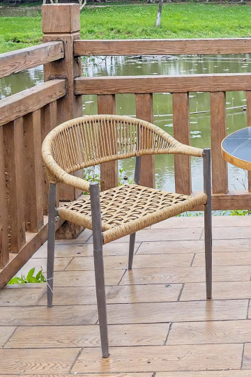 JASMIN | Bistro Terrace Chair | Brown